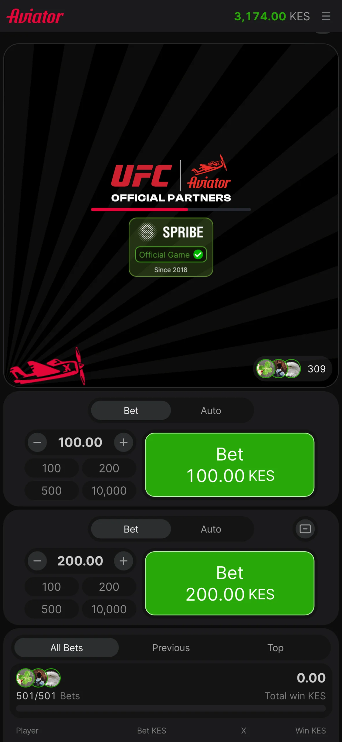 The Aviator mobile app has a fairly simple but user-friendly interface that is to the liking of players from Kenya