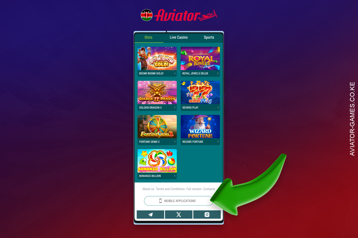 In order to start the process of downloading the Aviator app for Android you should visit a special section on the casino website