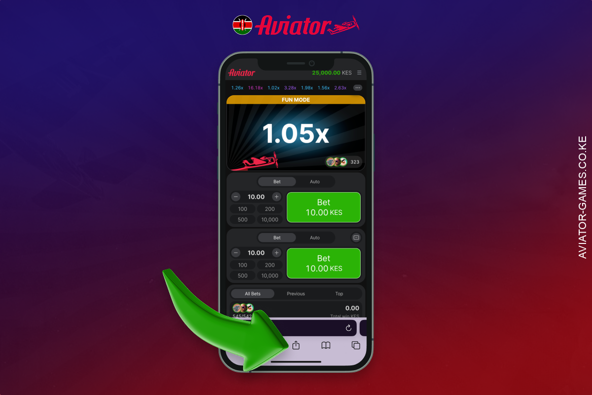 When you are on the game page you need to click on Share in Safari browser