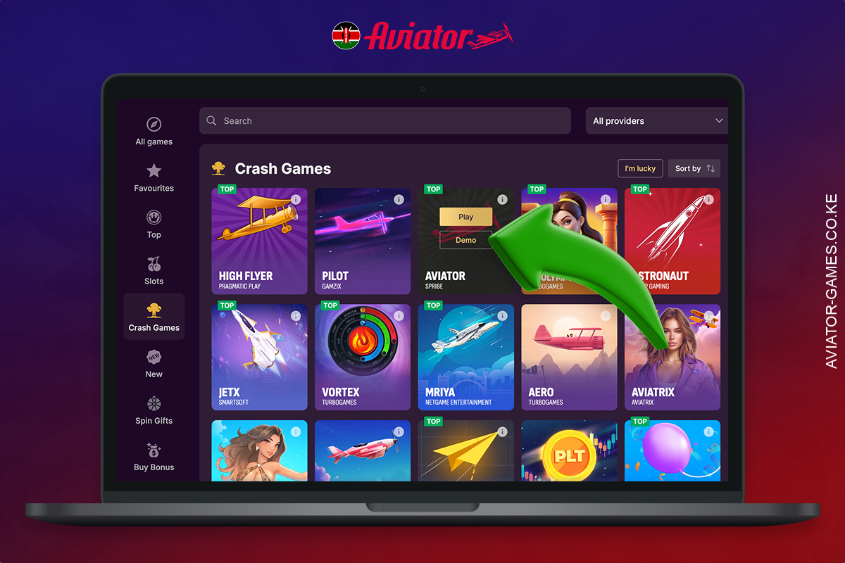 Most online casinos offer a demo mode of the Aviator game to Kenyan users